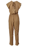 Amadi Reagan Faux Wrap Camel Jumpsuit