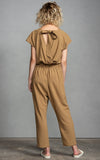 Amadi Reagan Faux Wrap Camel Jumpsuit
