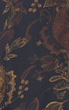 Lewis Charcoal Paisley Floral Wide-Leg Pants