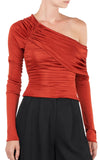 Zaha Off-Shoulder Long Sleeve Top