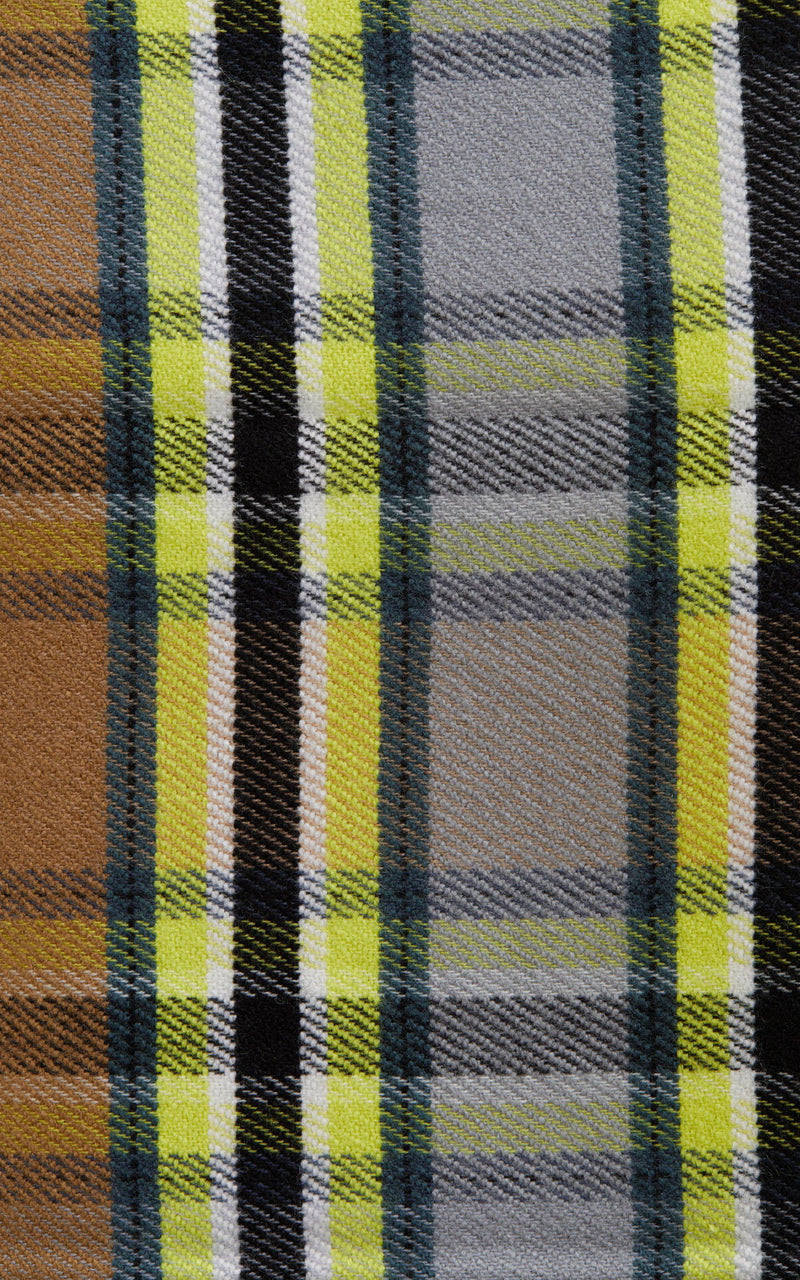 CLOSED Yellow Plaid Wool Scarf