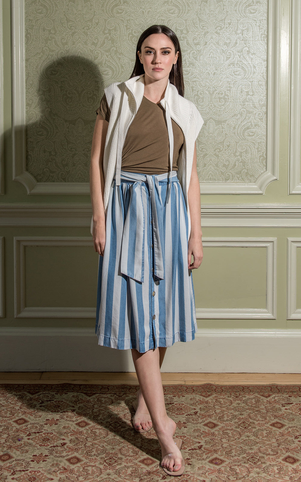 【BAON】Suit Stripe Banding Skirt BS2209_107_Heft.jpg