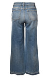 CLOSED Glow Contrast Denim Insert Jeans Mid Blue