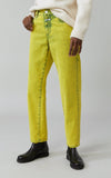 Jay Lemon Peel Yellow Overdyed Relaxed Fit Straight Leg Jeans