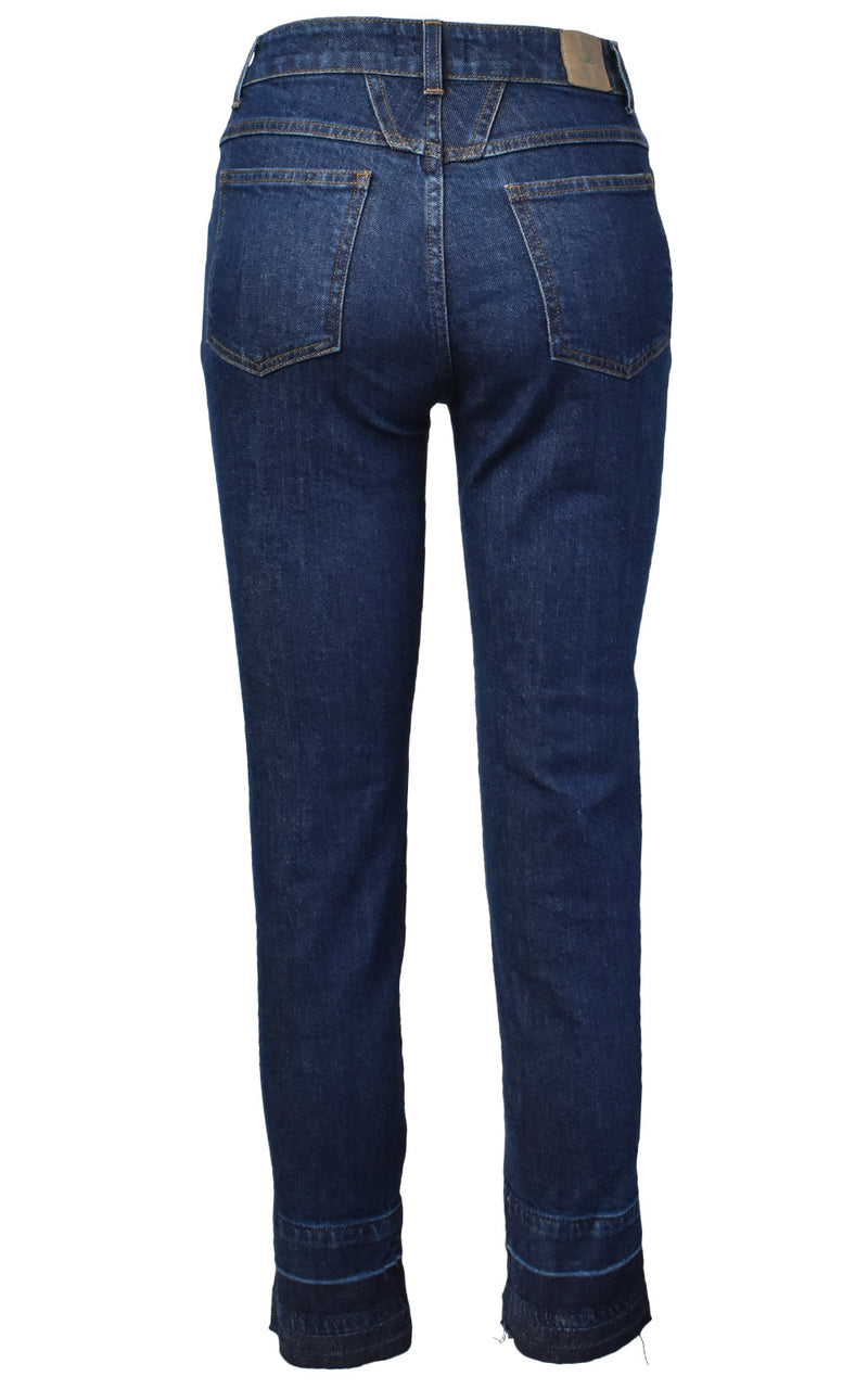 closed jeans pedal queen CLOSED X-Pocket High Waisted Crop Dark Blue Denim Pedal Pusher Jeans – The Renowned Shop