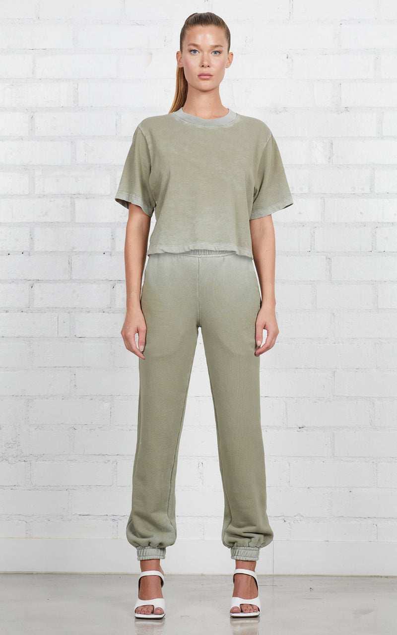 Cotton Citizen Tokyo Crop Tee | Vintage Basil