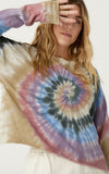 Daydreamer Autumn Tie Dye Long Sleeve Crop