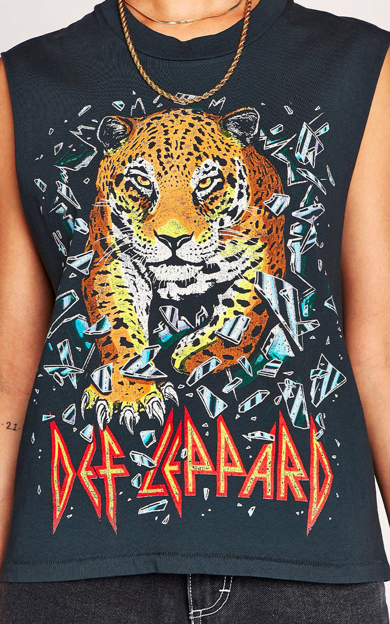 Daydreamer Def Leppard All Time High Rocker Muscle Tank Black