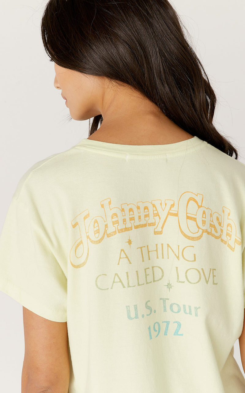 Daydreamer Johnny Cash A Thing Called Love Tour Tee | Tender Yellow