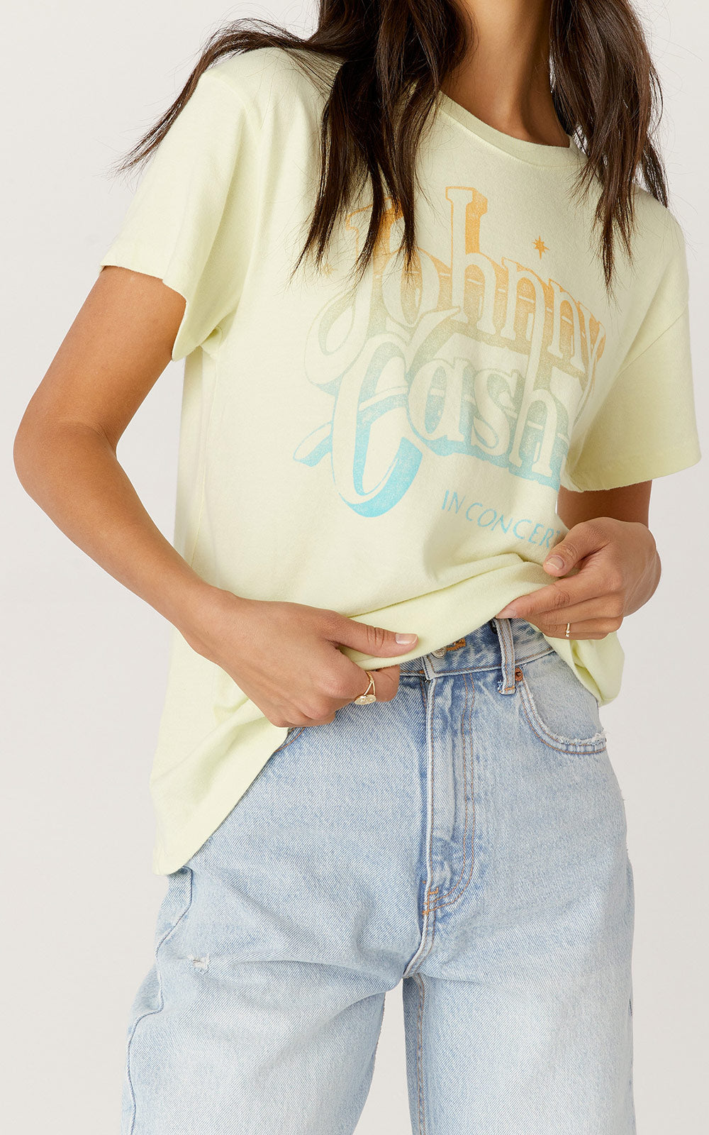 Daydreamer Johnny Cash A Thing Called Love Tour Tee | Tender Yellow