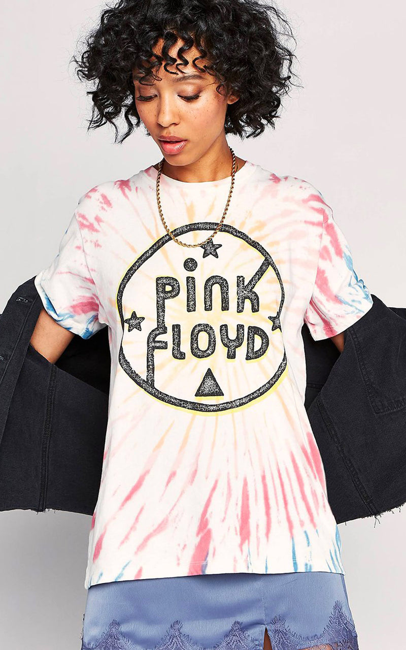 Daydreamer Pink Floyd Eclipse Kaleidoscope Tie-Dye Weekend Band Tee