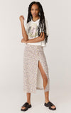 Daydreamer Blondie Animal Heart Boxy Crop Tee | Vintage White