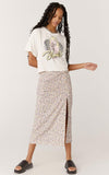 Daydreamer Blondie Animal Heart Boxy Crop Tee | Vintage White