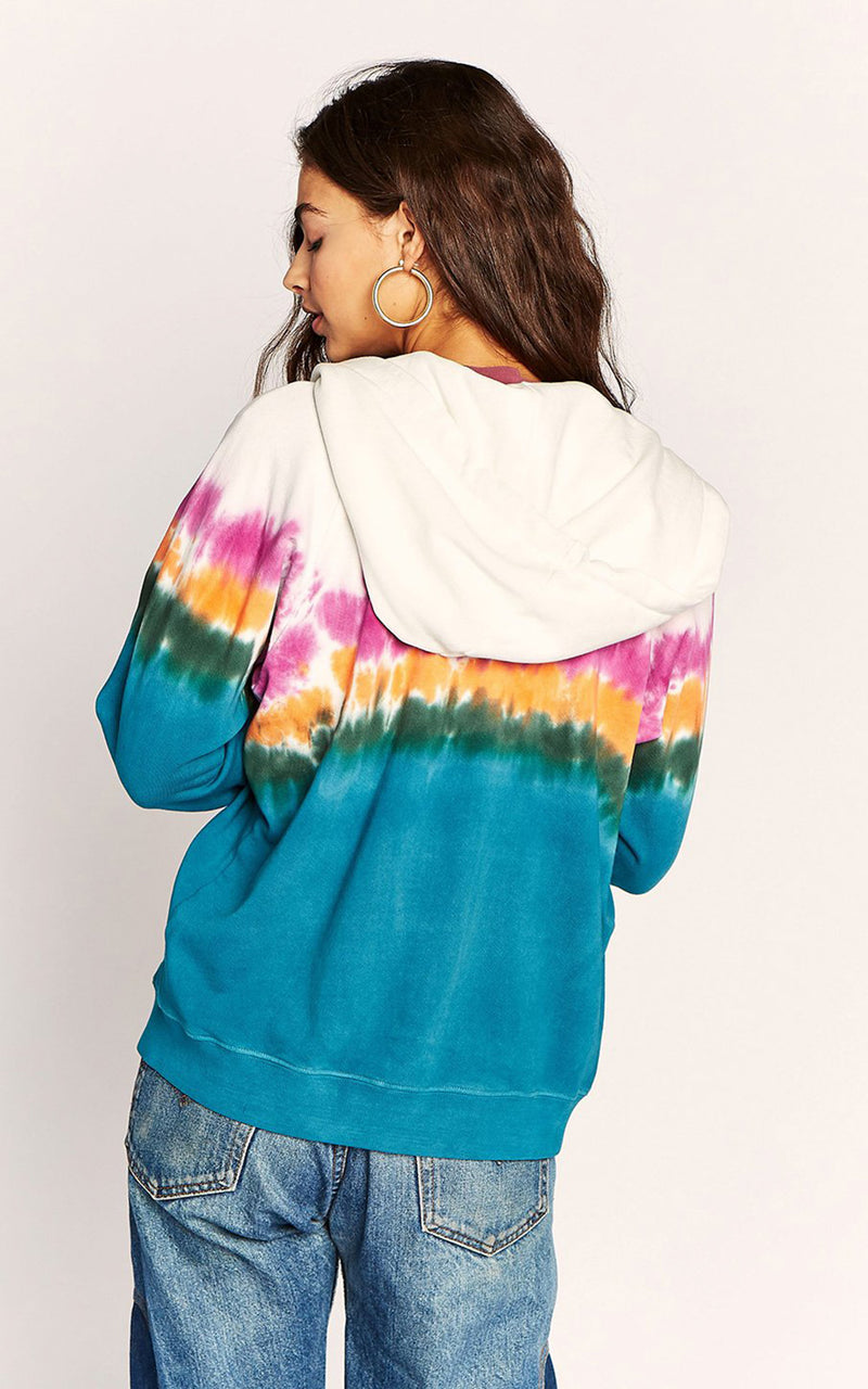 Tie-Dye Zip Up Hoodie