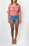 James Jeans Lulu Denim Cutoff Shorts Panama Blue