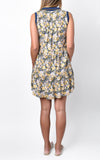 Amadi Natasha Sleeveless V-Neck Polo Dress Sunny Peonies