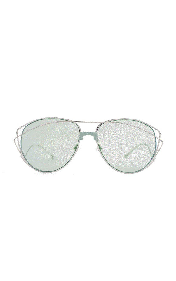 For Art's Sake Mint Green Dark Eyes Sunglasses