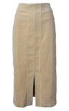 Hidden Forest Market Corduroy Pencil Skirt Khaki