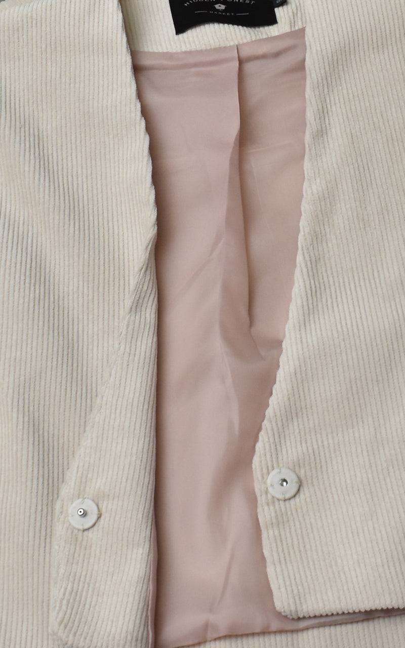 Hidden Forest Market Cropped Corduroy Jacket Sand