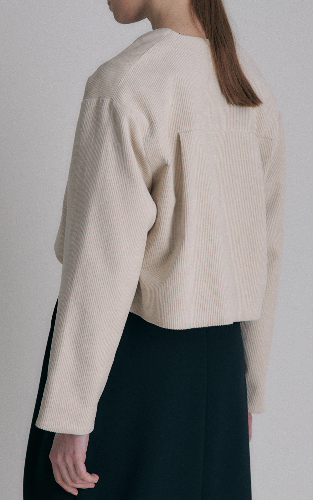 Hidden Forest Market Cropped Corduroy Jacket Sand