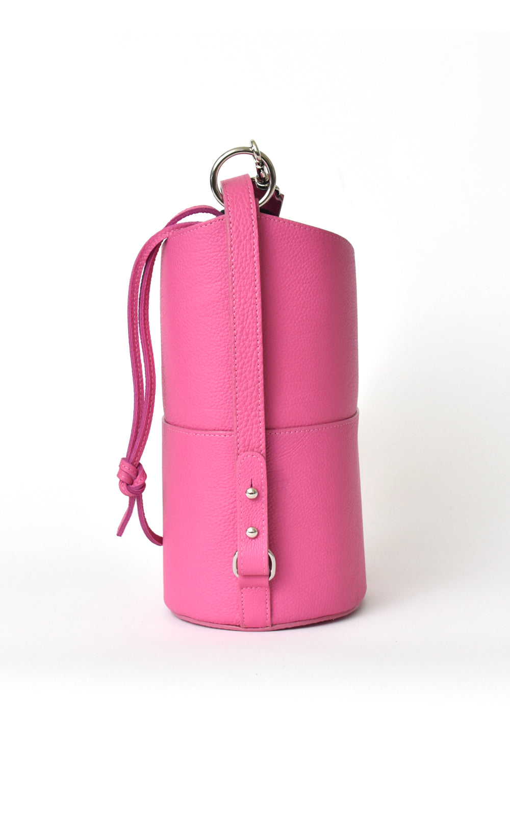 H-ology Leather Bucket Bag with Removable Shoulder Strap