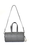 H-ology Leather Mini Duffel Handbag Stone