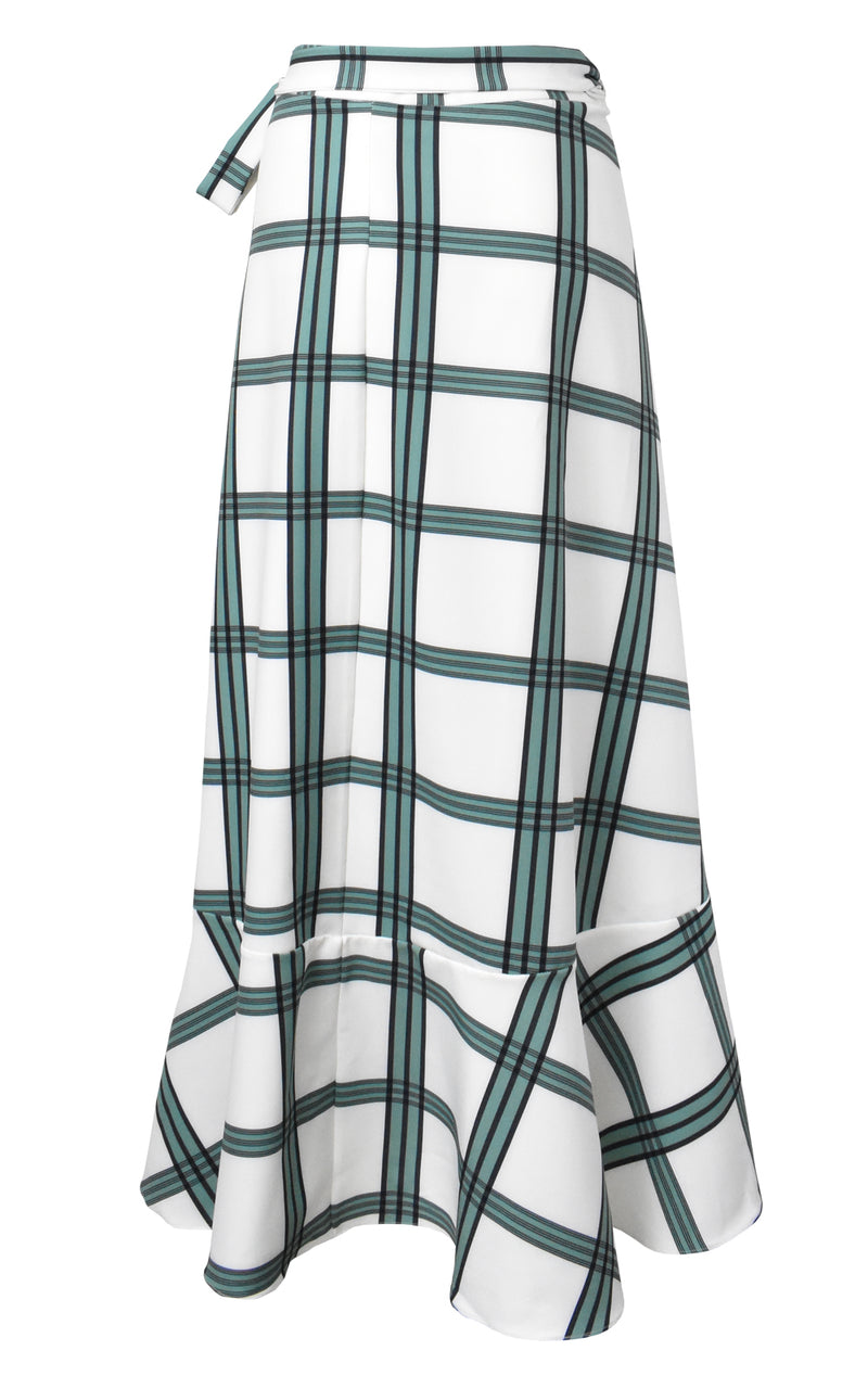 Wrap Tie Midi Skirt