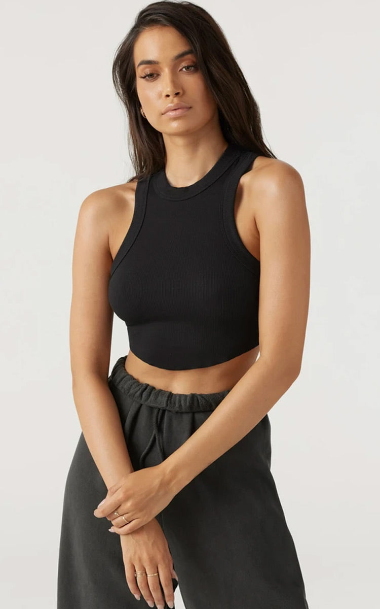 Joah Brown Body Tank Black