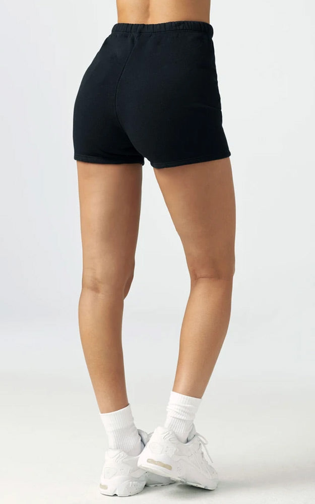 Joah Brown Fitted Sweat Short Black