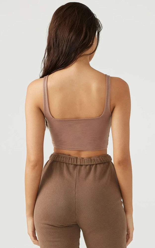 Square Neck Crop Tank