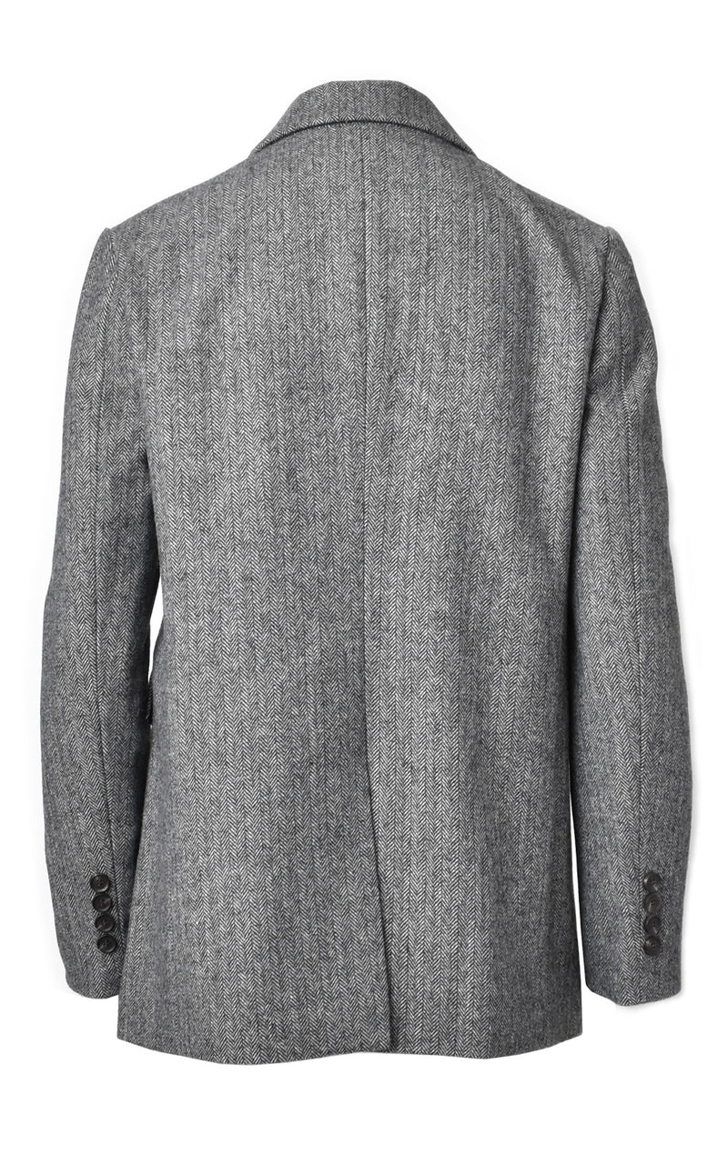 James Jeans Kennedy Herringbone Boyfriend Blazer Grey Herringbone