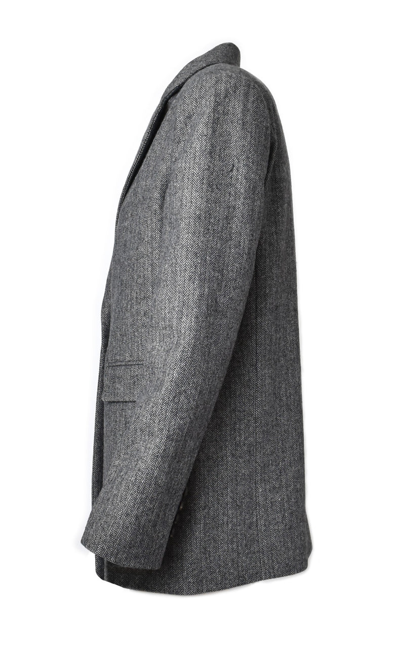 James Jeans Kennedy Herringbone Boyfriend Blazer Grey Herringbone