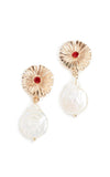 Baroness Cultured Baroque Pearl Drop Earrings