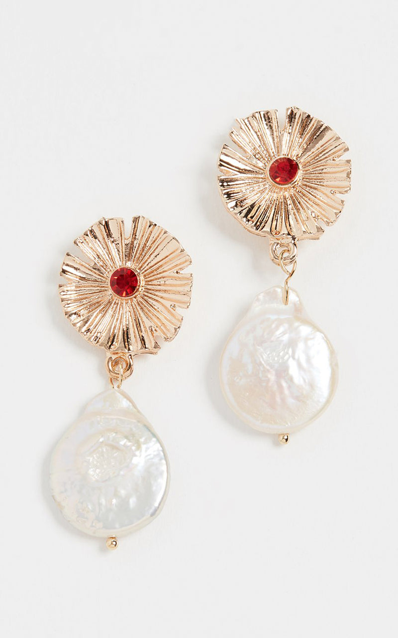 Baroness Cultured Baroque Pearl Drop Earrings