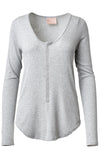 Snap Long Sleeve Henley