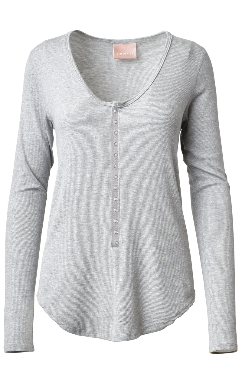 Snap Long Sleeve Henley