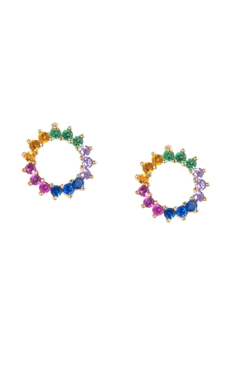 Circle Stud Earrings
