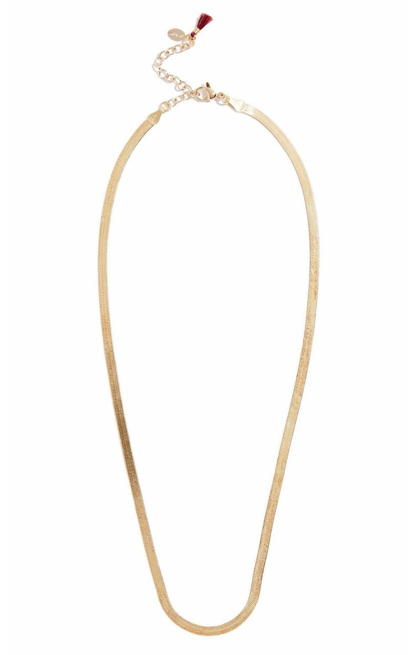 Shashi Lady 18k Gold Filled Herringbone Chain Necklace