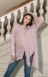 Falling Collar Asymmetrical Shirt